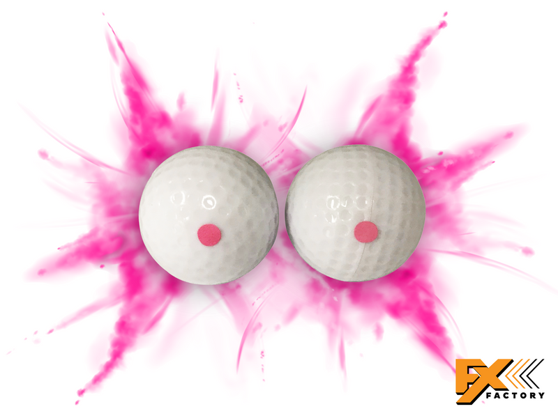 Gender Reveal Exploding Golf Balls 2pk
