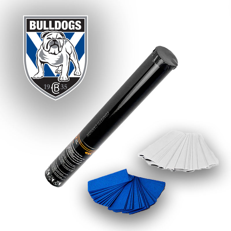NRL Bulldogs Confetti and Streamer Cannons