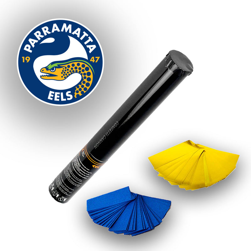 NRL Eels Confetti and Streamer Cannons
