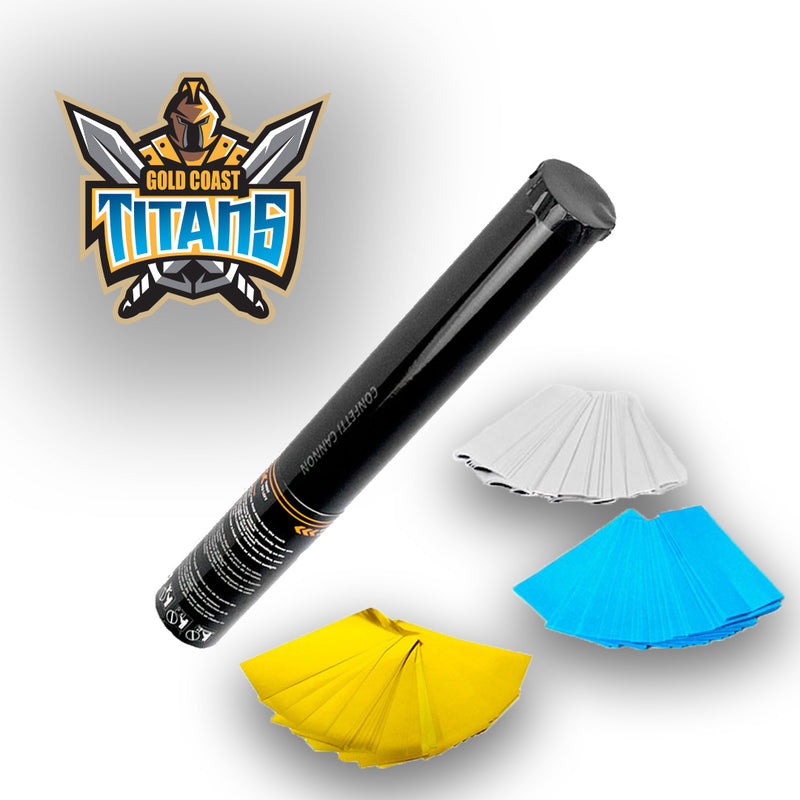 NRL Titans Confetti and Streamer Cannons