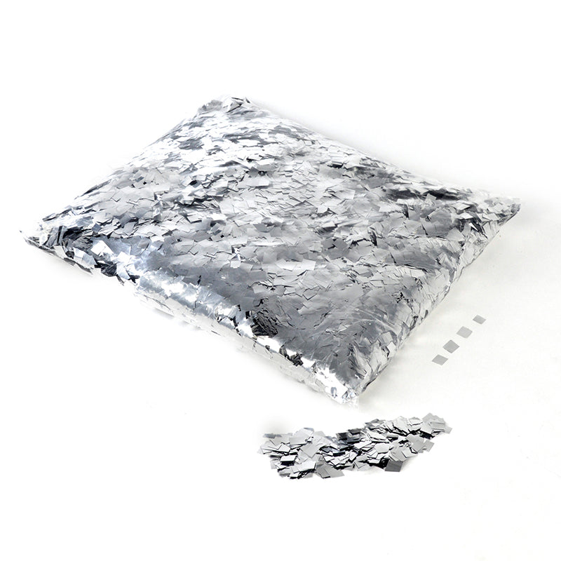 1kg Square Metallic 6mm Confetti